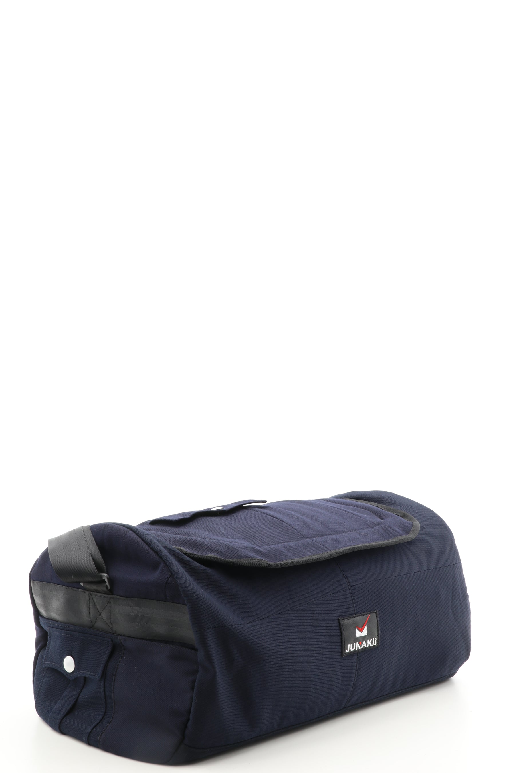 Duffel Bag blau aus upgecyceltem Feuerwehrausgehanzug 52x20x31cm