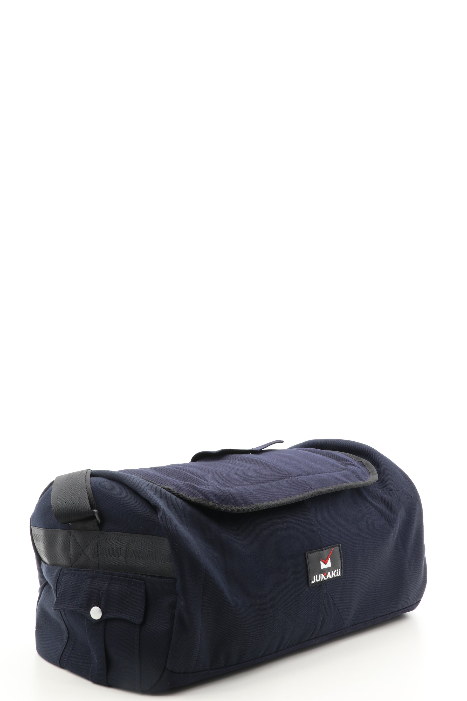 Duffel Bag blau aus upgecyceltem Feuerwehrausgehanzug 52x20x31cm