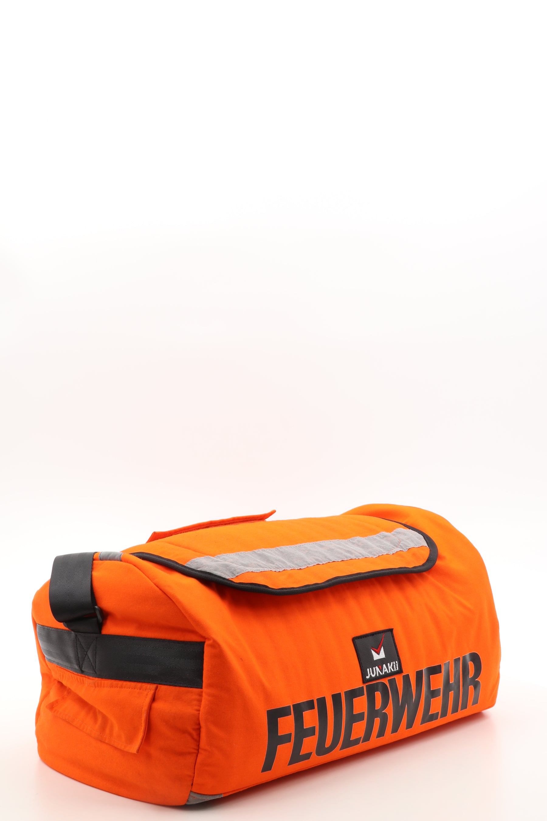 Duffel Bag orange aus upgecycelter Feuerwehrkleidung 52x20x31cm