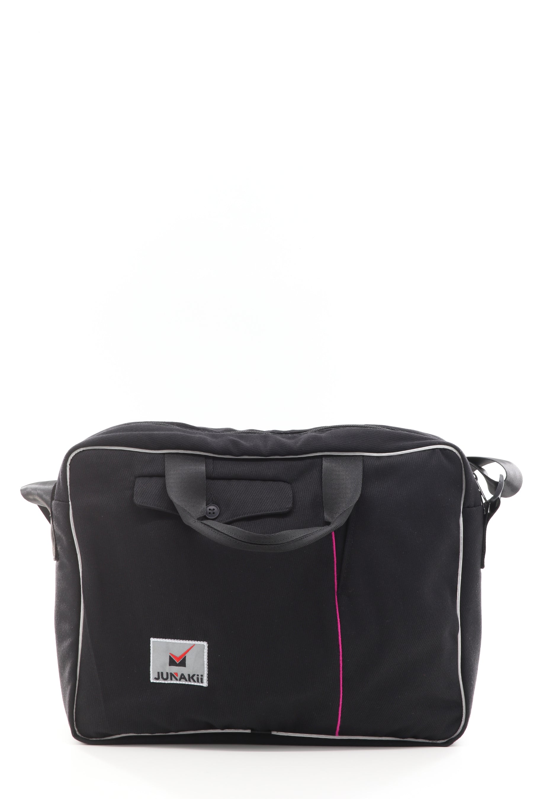 Laptoptasche schwarz aus upgecyceltem Feuerwehrausgehanzug 39x30x10cm