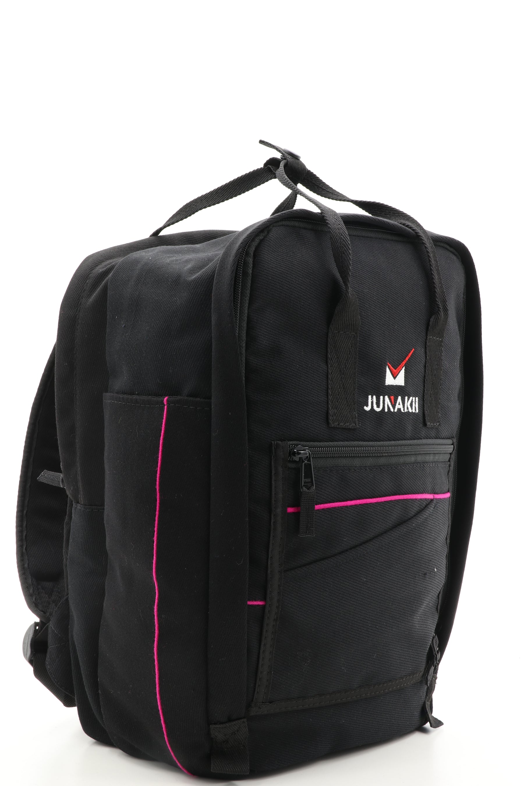 Laptop Rucksack schwarz aus upgecyceltem Feuerwehrausgehanzug 38x27x13cm