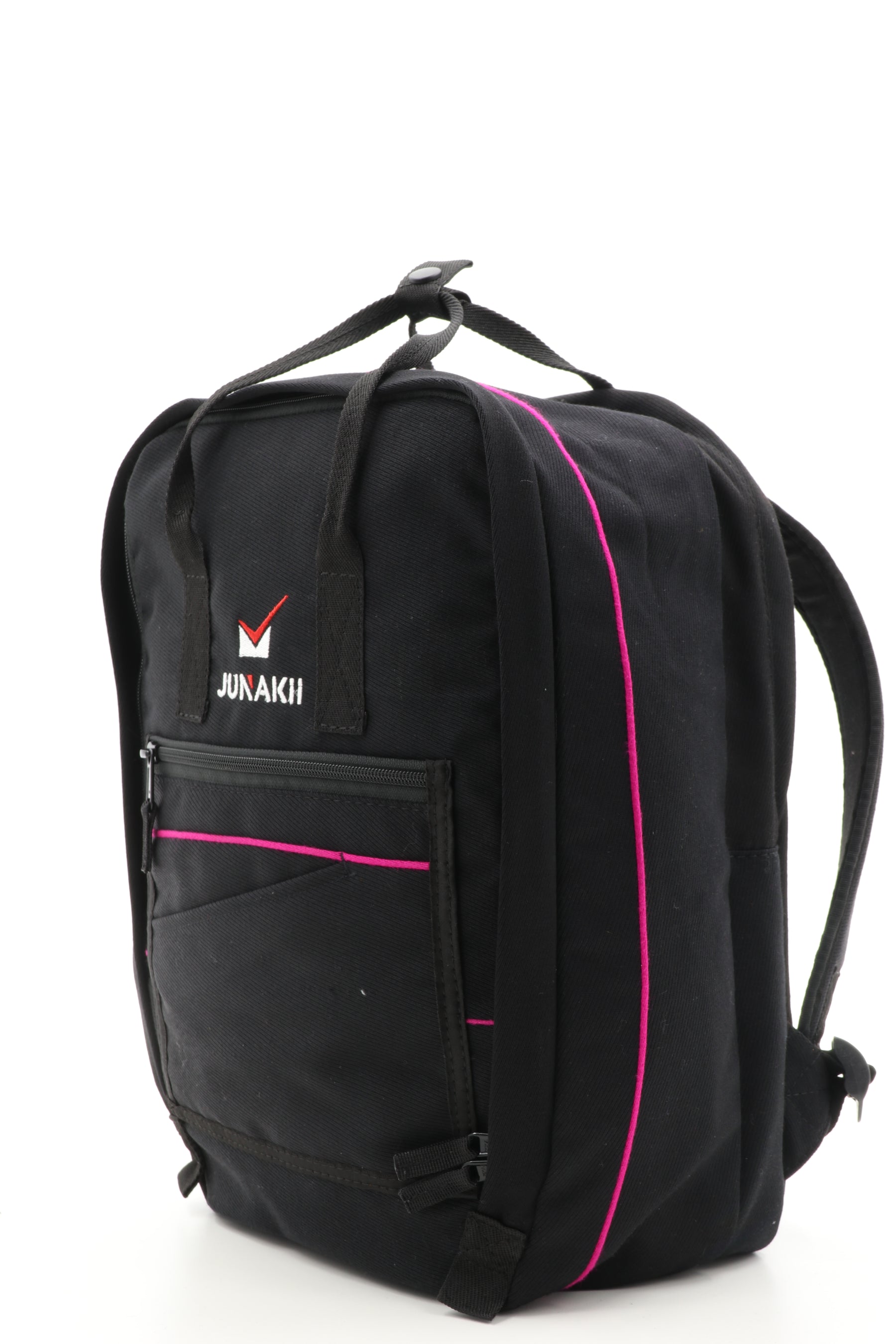 Laptop Rucksack schwarz aus upgecyceltem Feuerwehrausgehanzug 38x27x13cm