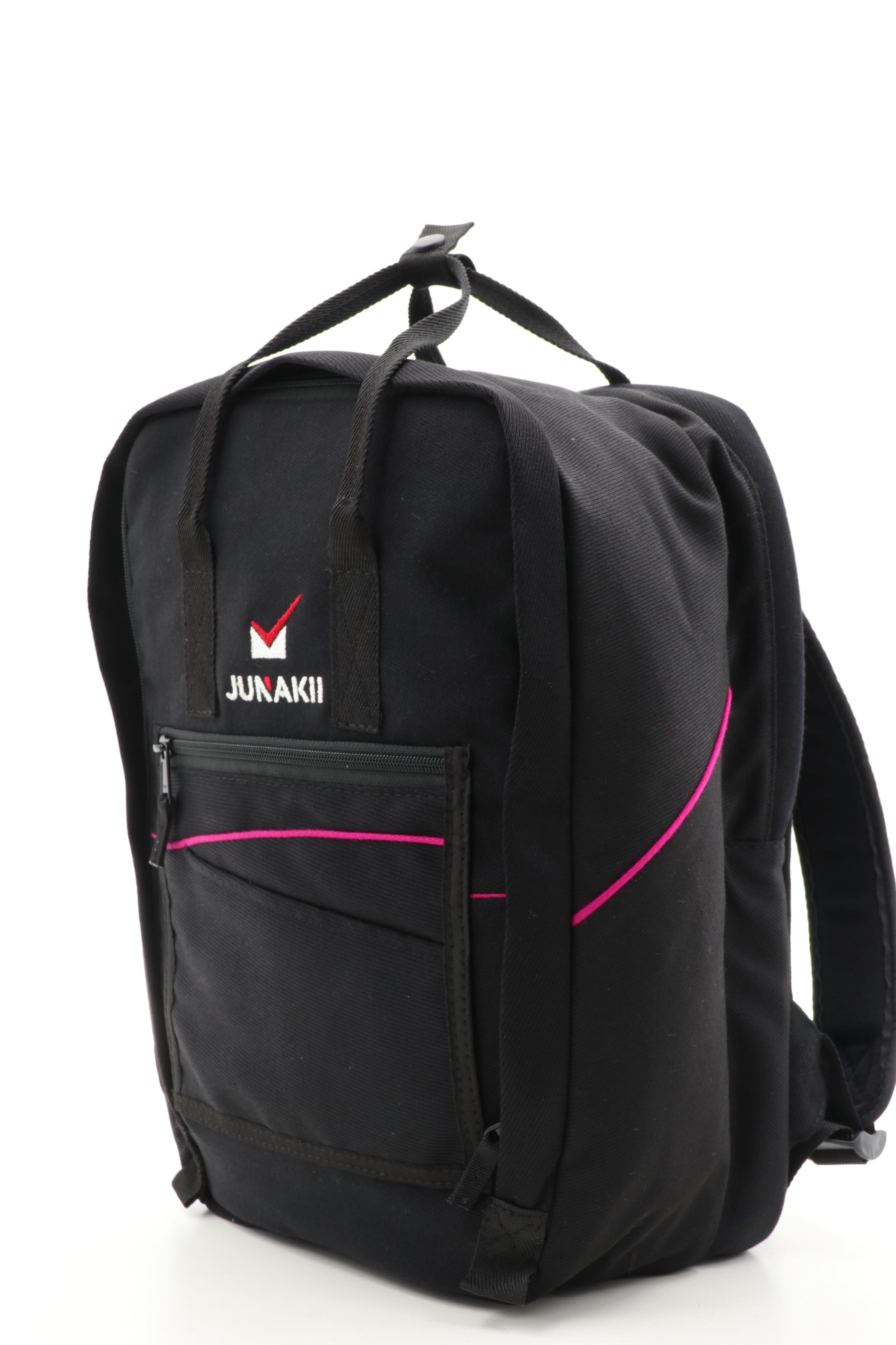 Laptop Rucksack schwarz aus upgecyceltem Feuerwehrausgehanzug 38x27x13cm