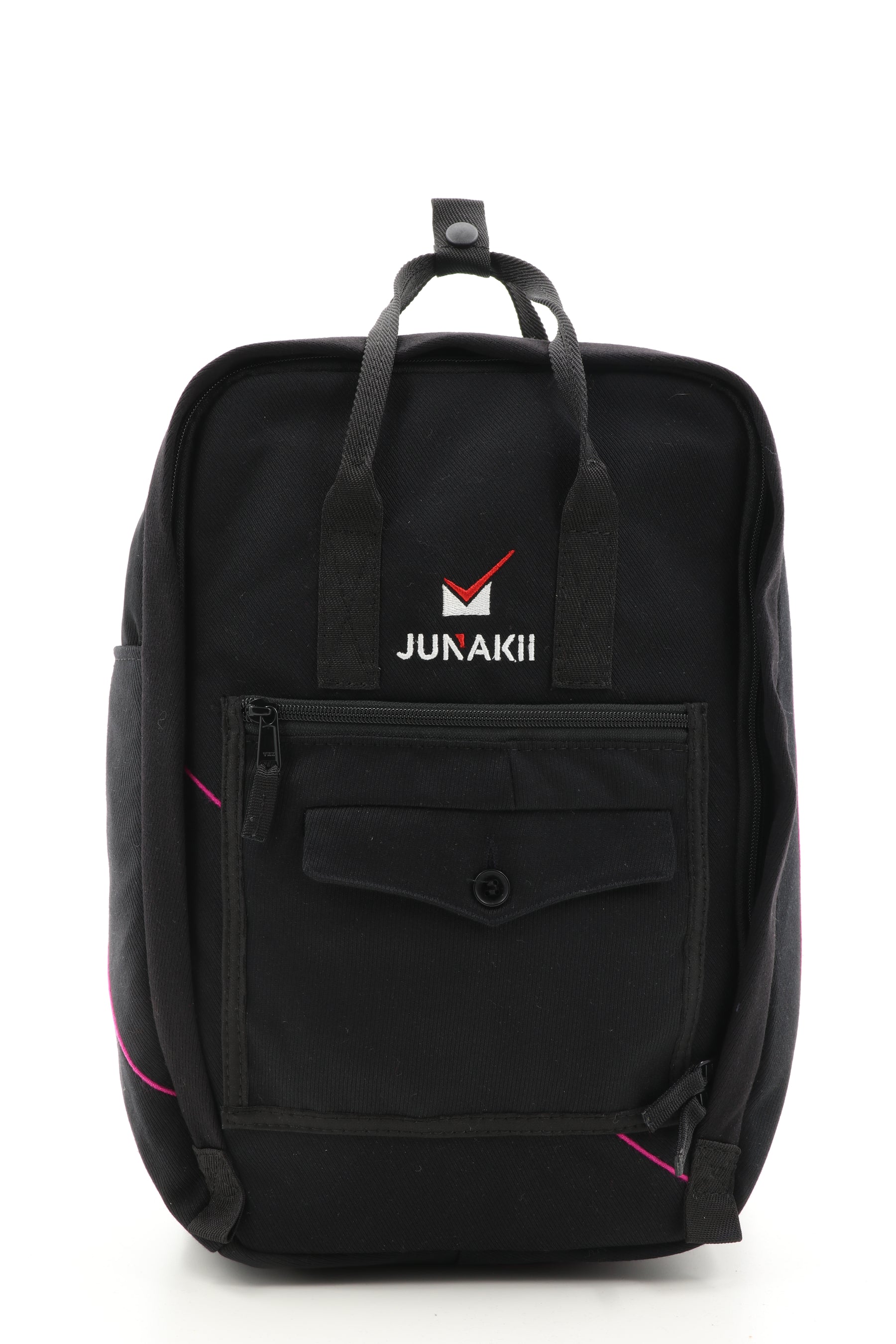 Laptop Rucksack schwarz aus upgecyceltem Feuerwehrausgehanzug 38x27x13cm