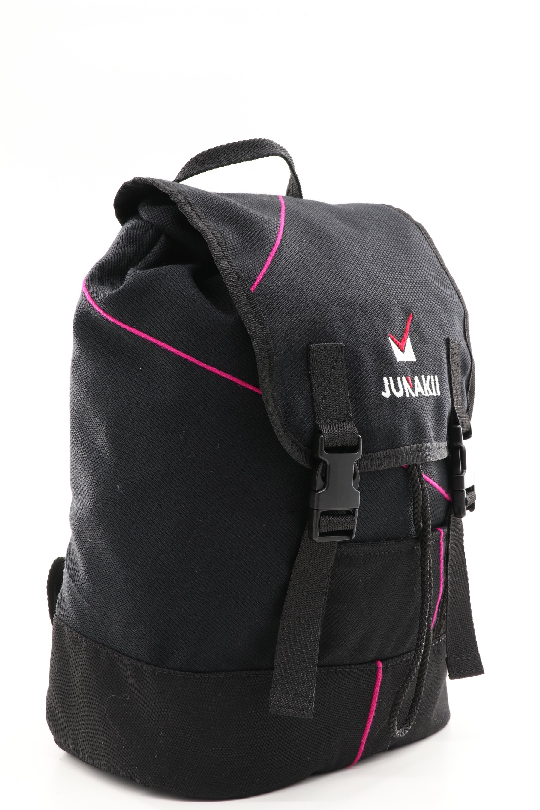 Mini Rucksack Klassik schwarz aus upgecyceltem Feuerwehrausgehanzug 23x32x10cm