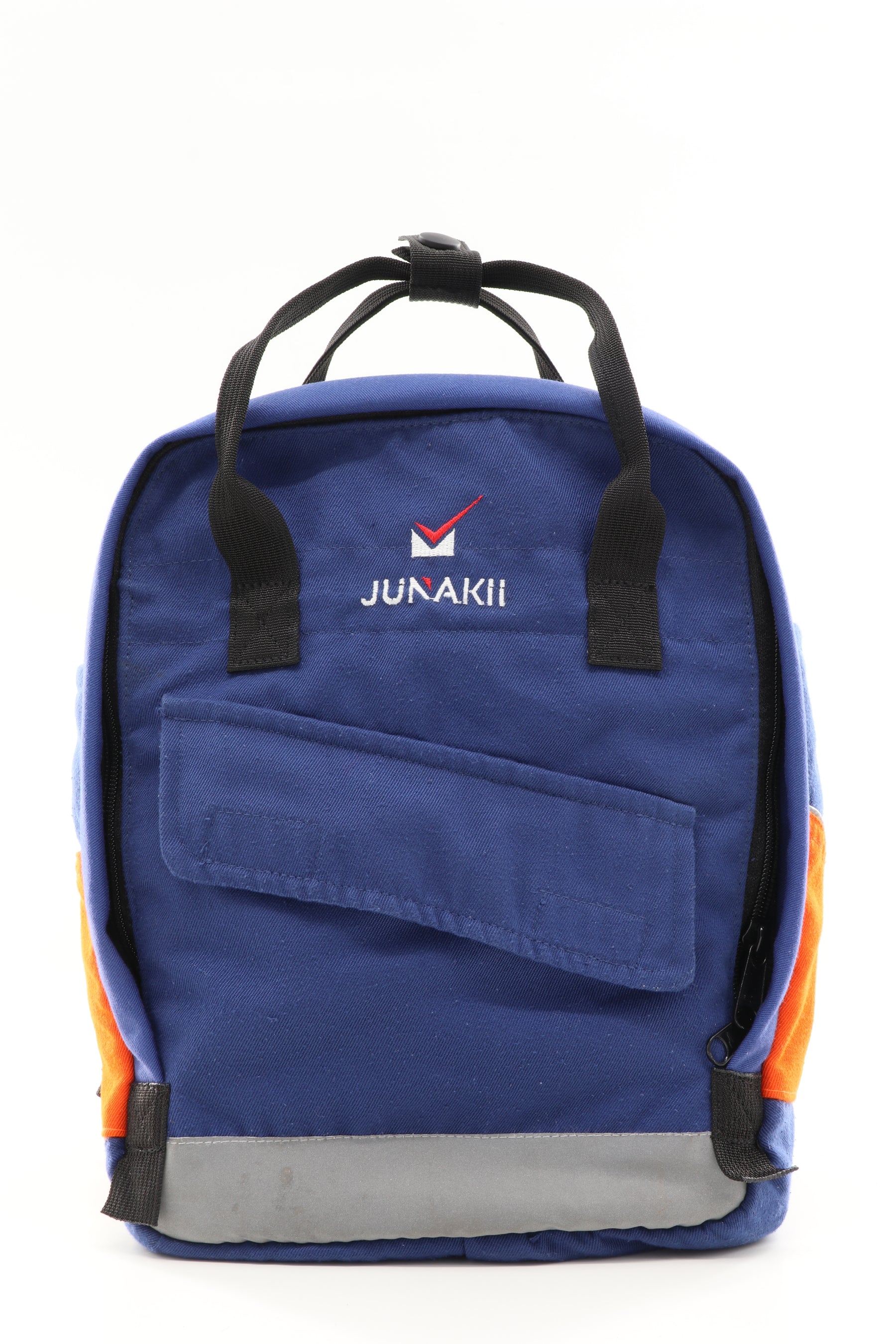 Mini Rucksack Zeitlos blau aus upgecycelter Feuerwehrkleidung 21x29x13cm