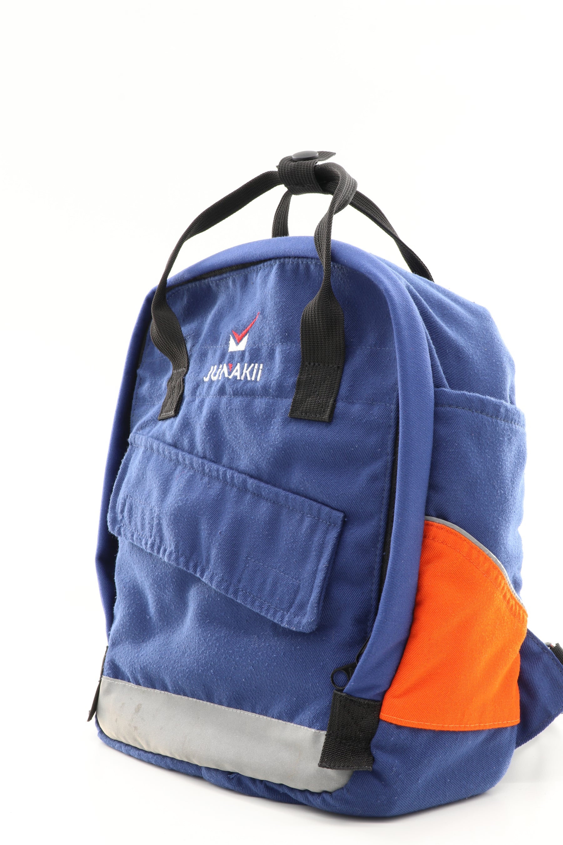 Mini Rucksack Zeitlos blau aus upgecycelter Feuerwehrkleidung 21x29x13cm