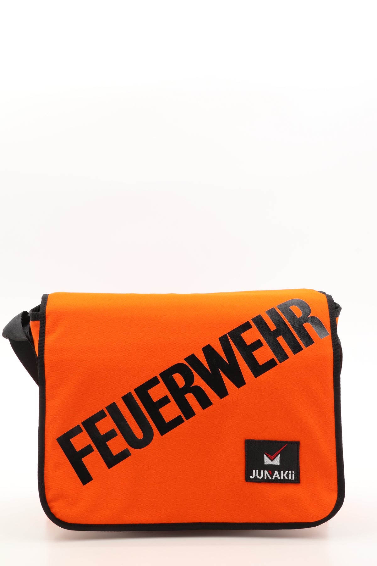 Messenger Tasche orange aus upgecycelter Feuerwehrkleidung 38x29x8,5cm