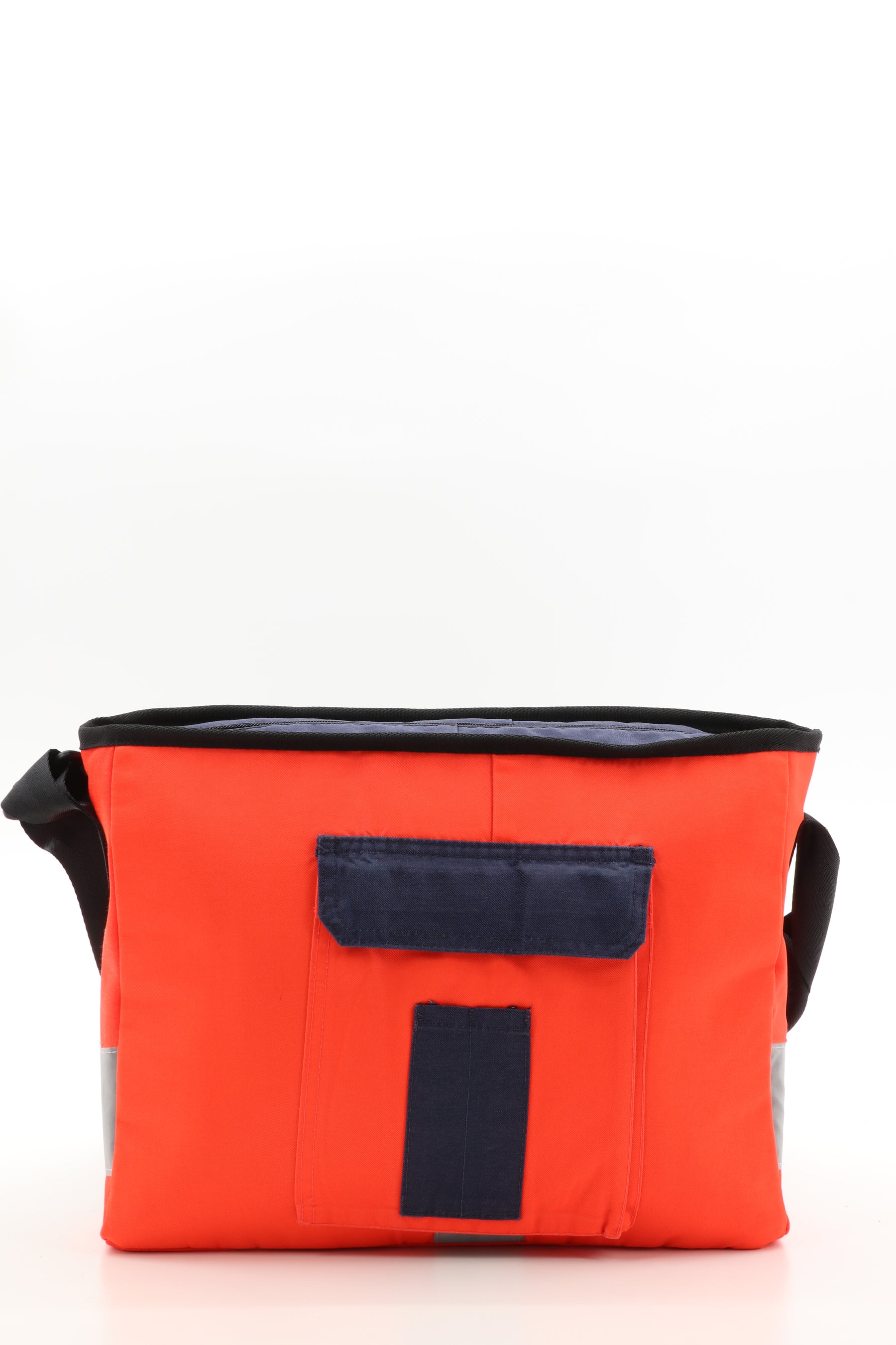 Messenger Tasche pinkrot orange aus upgecycelter Rettungsdienstkleidung 38x29x8,5cm