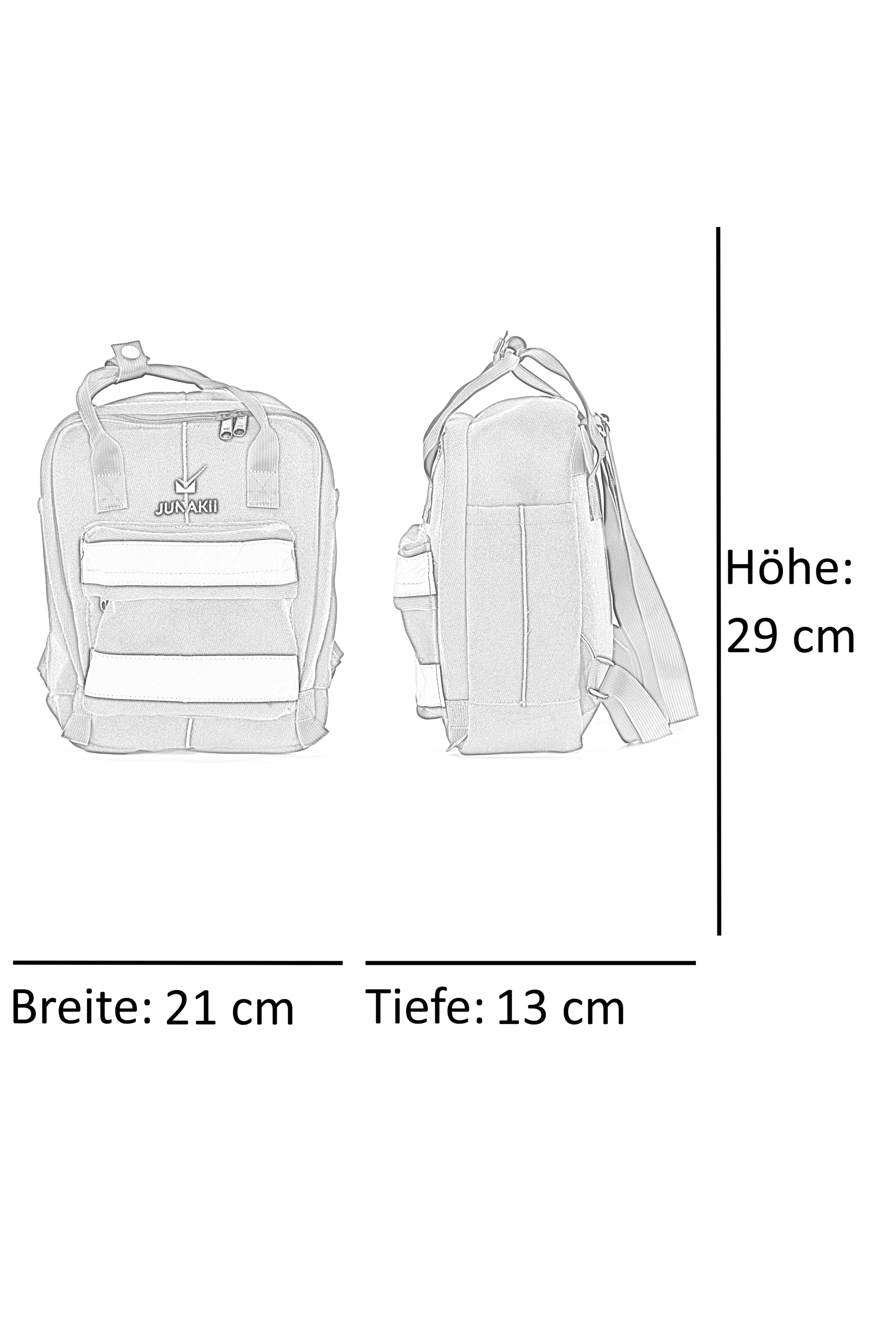 Mini Rucksack Zeitlos blau aus upgecycelter Feuerwehrkleidung 21x29x13cm