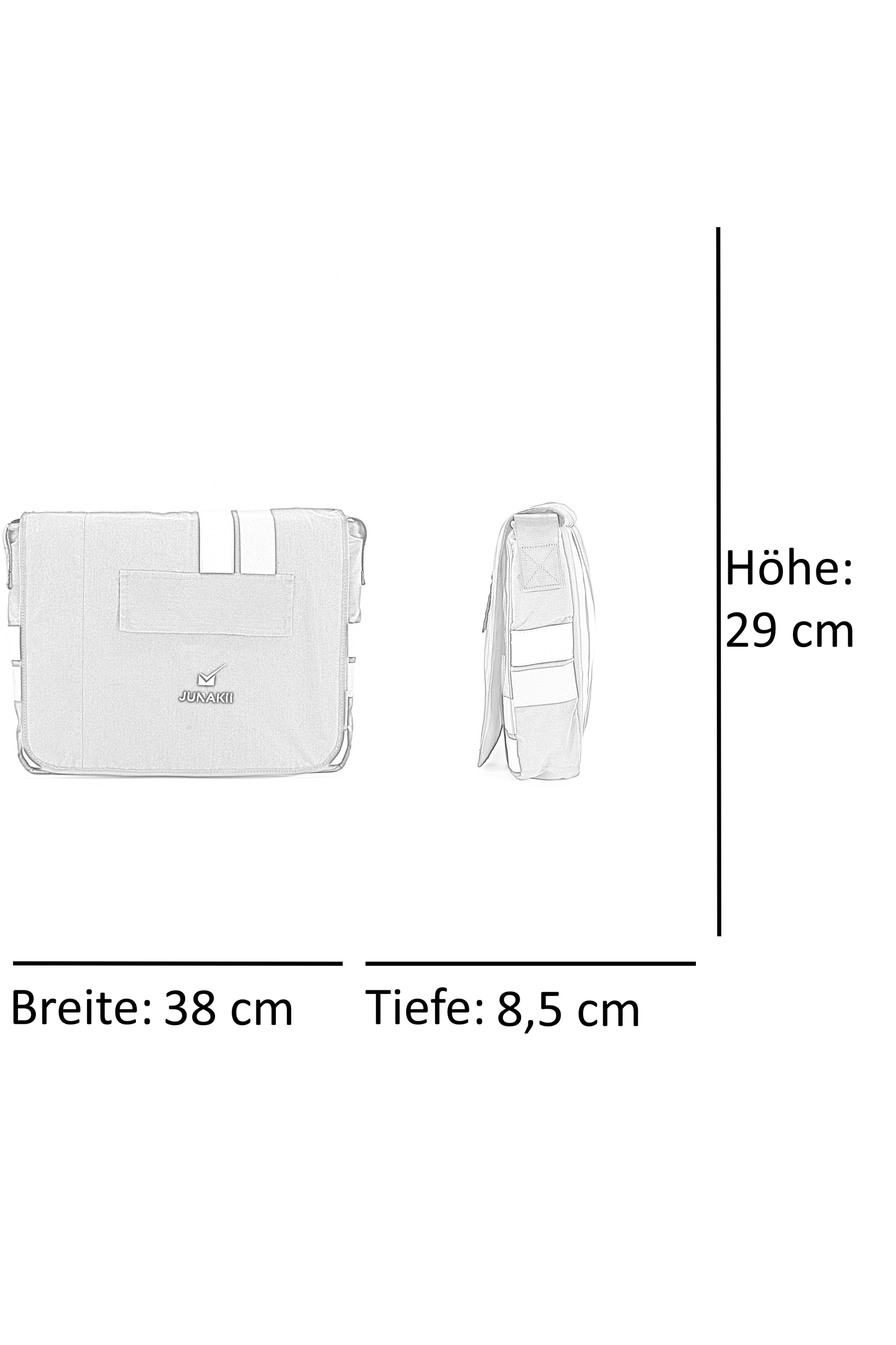 Messenger Tasche orange aus upgecycelter Feuerwehrkleidung 38x29x8,5cm