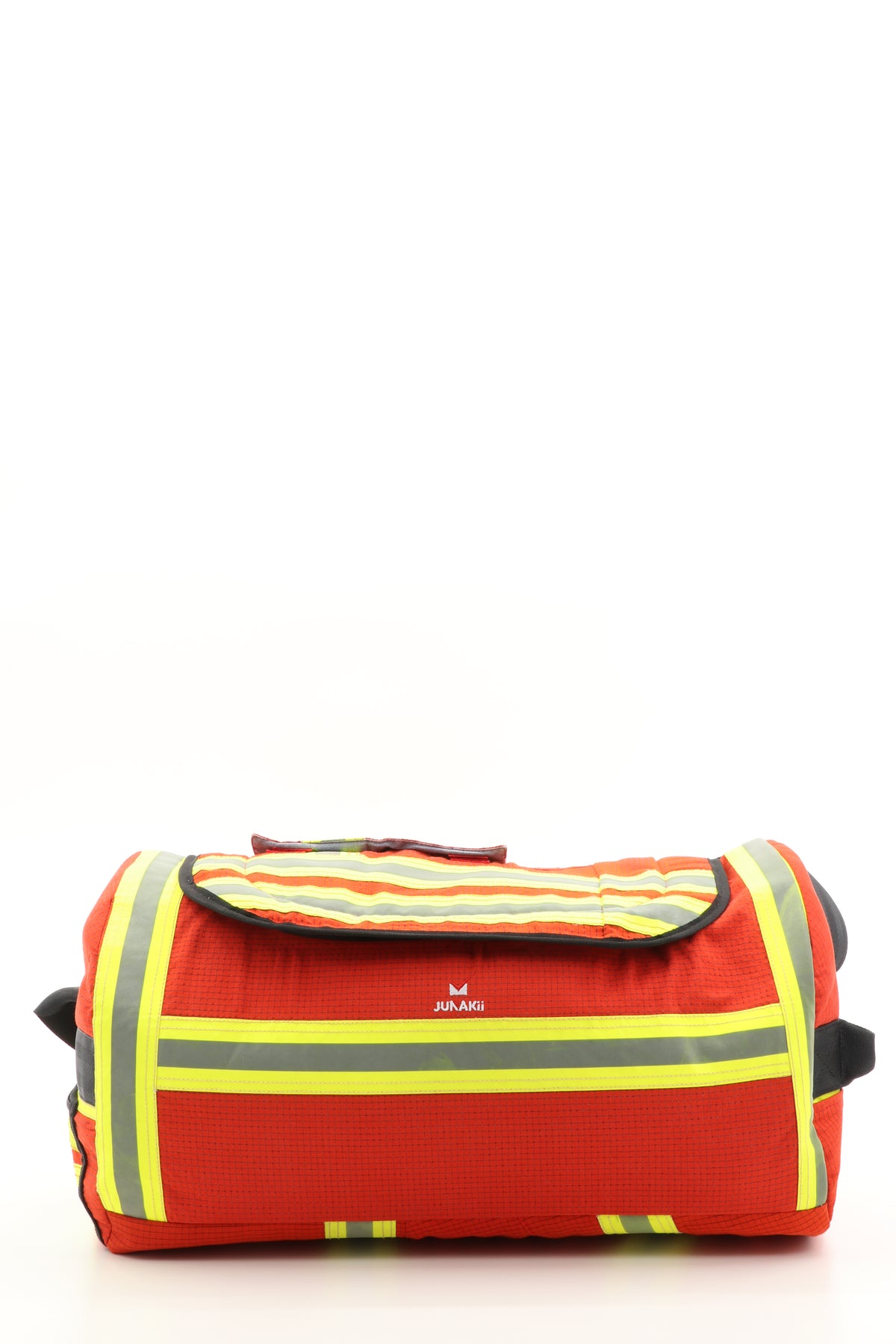 Duffel Bag rot aus upgecycelter Feuerwehrkleidung 52x20x31cm