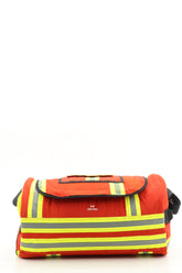 Duffel Bag rot aus upgecycelter Feuerwehrkleidung 52x20x31cm