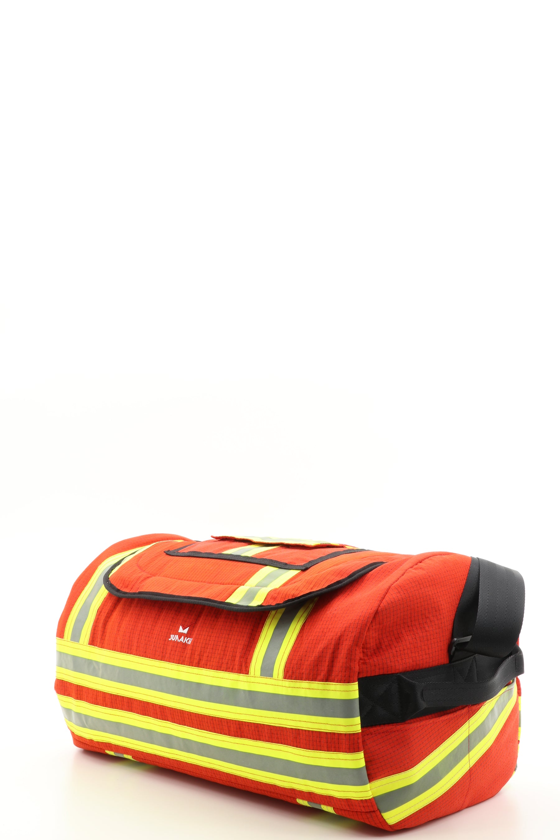 Duffel Bag rot aus upgecycelter Feuerwehrkleidung 52x20x31cm