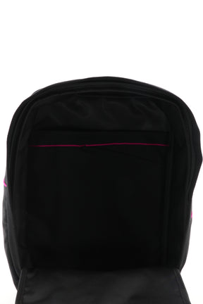 Laptop Rucksack schwarz aus upgecyceltem Feuerwehrausgehanzug 38x27x13cm