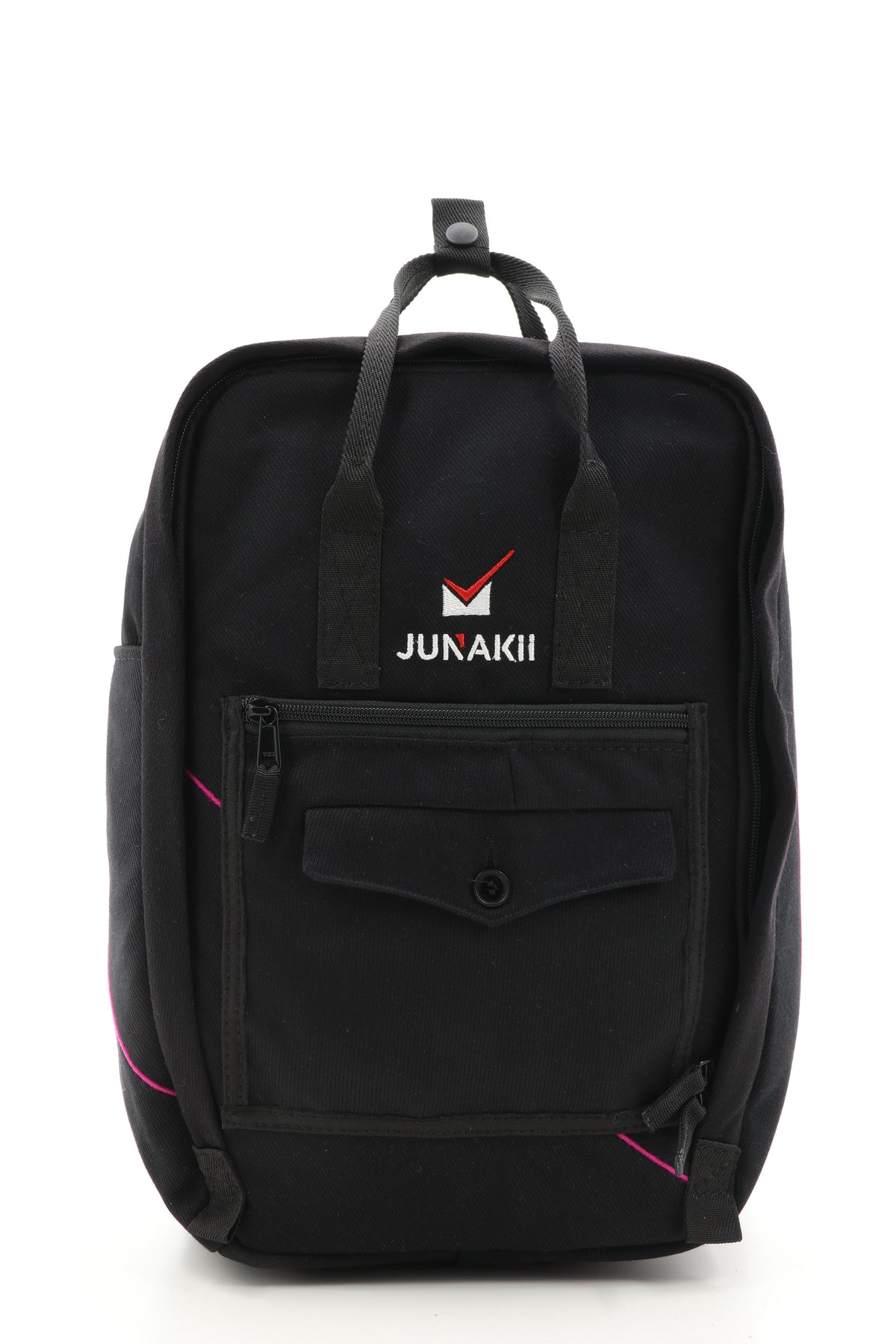 Laptop Rucksack schwarz aus upgecyceltem Feuerwehrausgehanzug 38x27x13cm