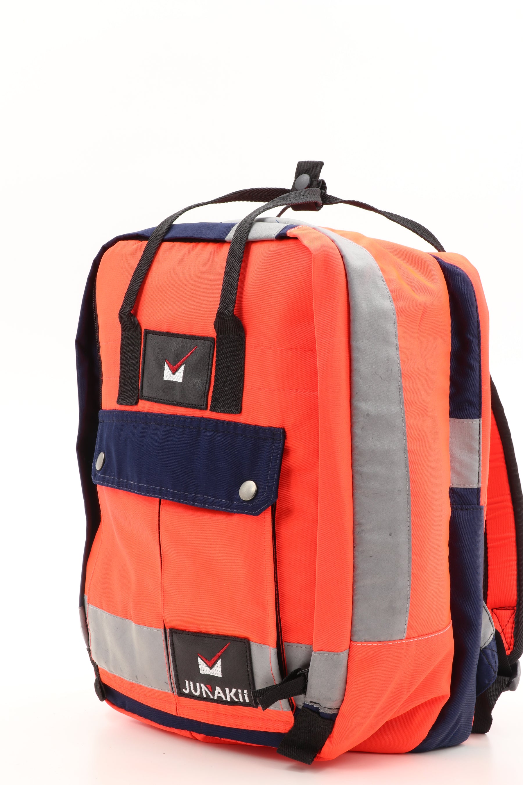 Laptop Rucksack pink aus upgecycelter Rettungsdienstkleidung 38x27x13cm