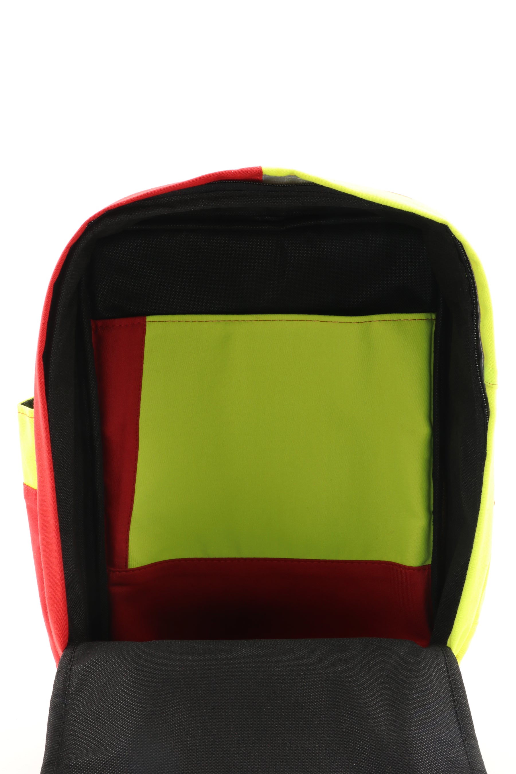 Laptop Rucksack gelb aus upgecycelter Rettungsdienstkleidung 38x27x13cm