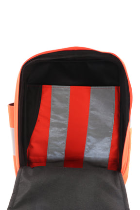 Laptop Rucksack pink aus upgecycelter Rettungsdienstkleidung 38x27x13cm