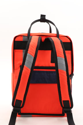 Laptop Rucksack pink aus upgecycelter Rettungsdienstkleidung 38x27x13cm