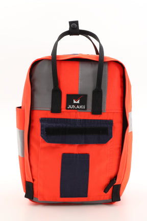 Laptop Rucksack pink aus upgecycelter Rettungsdienstkleidung 38x27x13cm