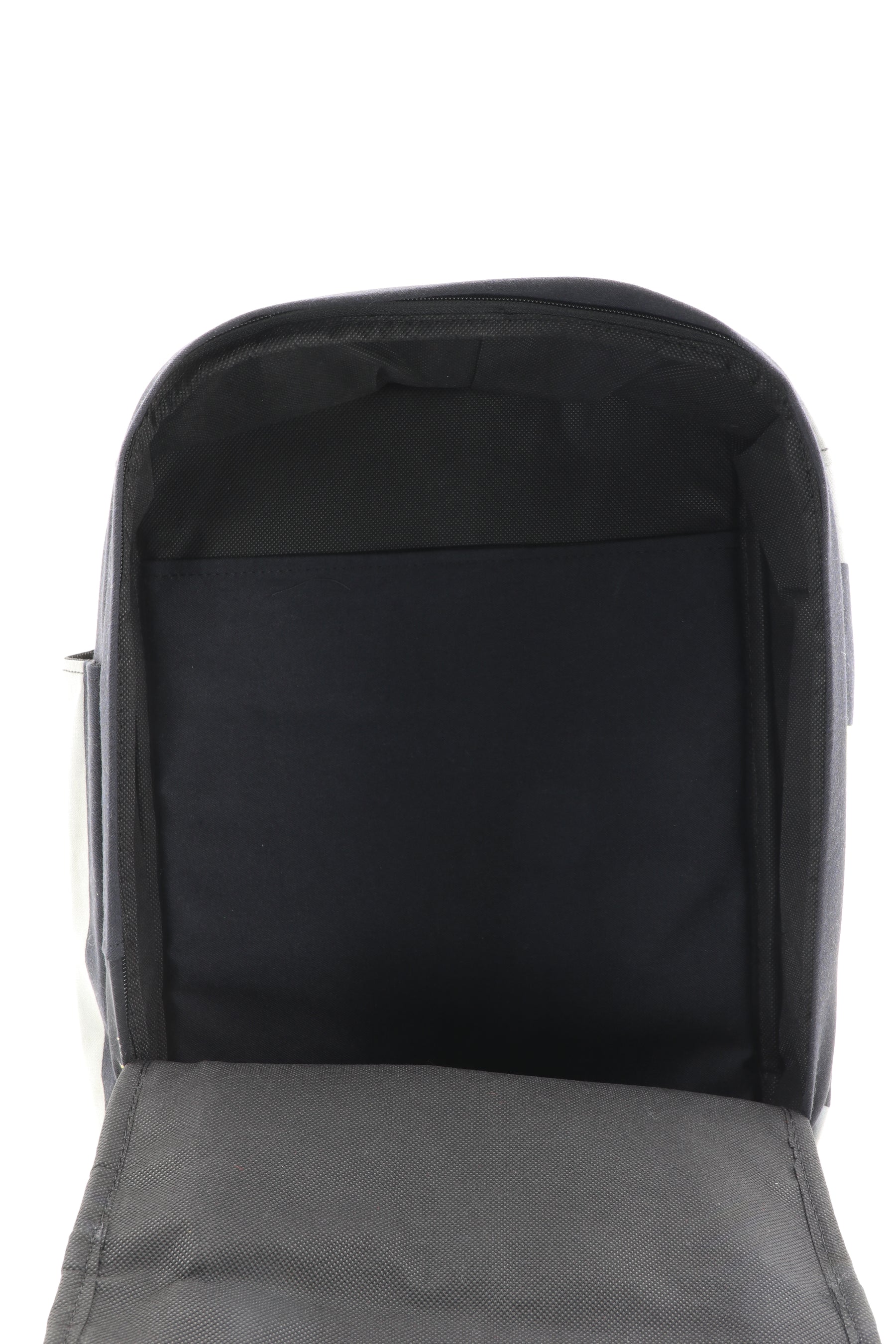 Laptop Rucksack schwarz gelb aus upgecycelter Feuerwehrkleidung 38x27x13cm