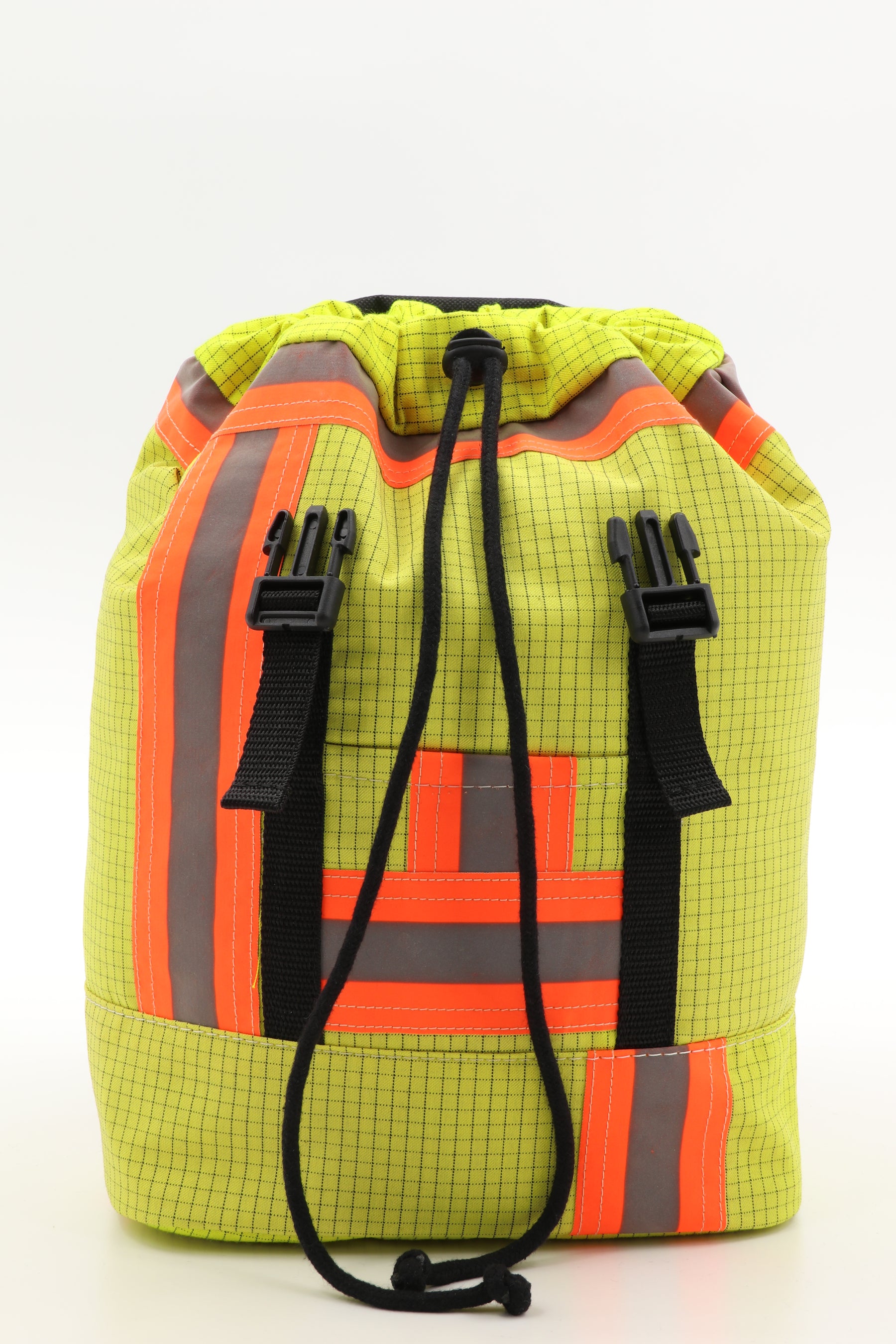 Mini Rucksack Klassik gelb aus upgecycelter Rettungsdienstkleidung 23x32x10cm