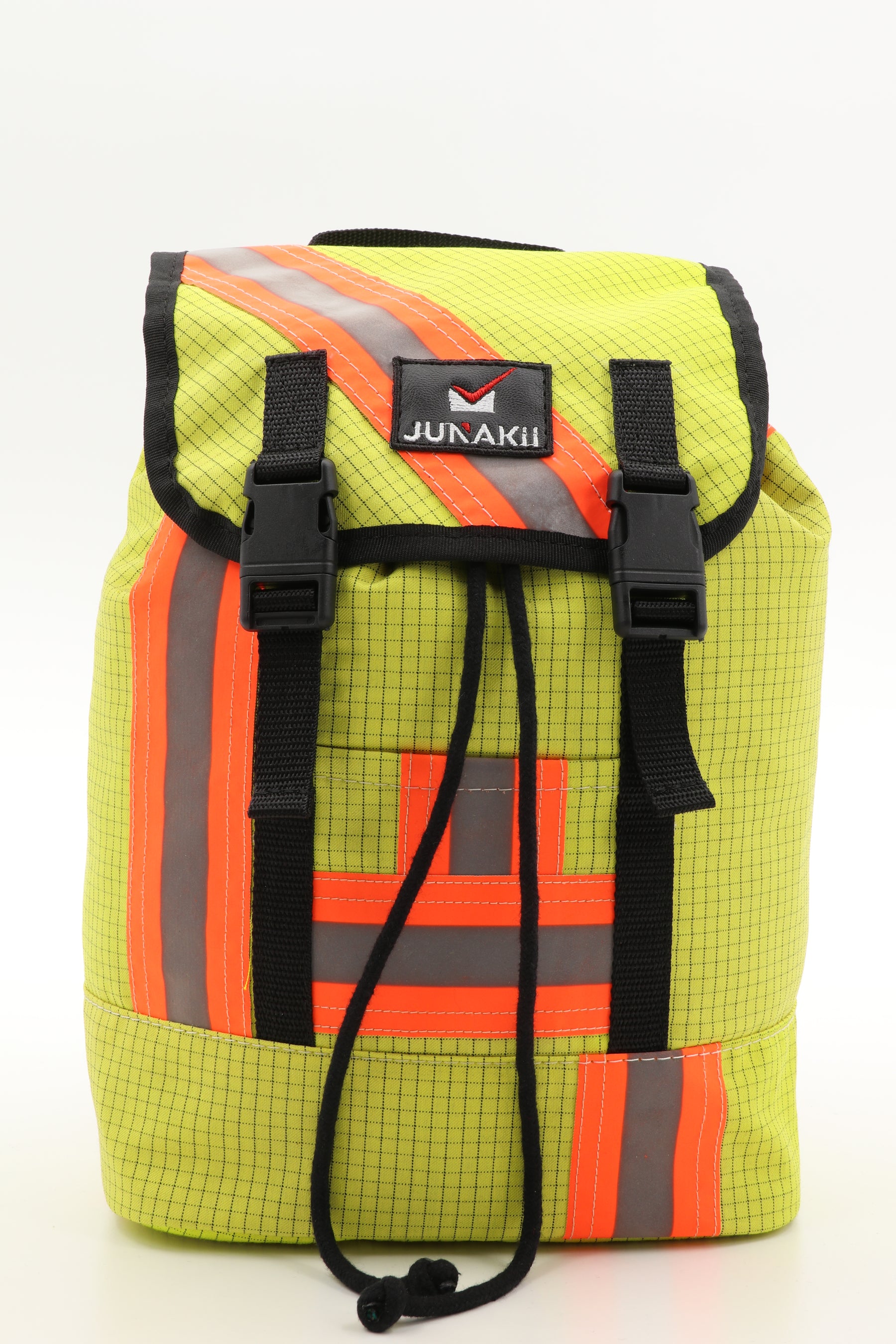 Mini Rucksack Klassik gelb aus upgecycelter Rettungsdienstkleidung 23x32x10cm
