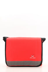 Messenger Tasche pinkrot orange aus upgecycelter Rettungsdienstkleidung 38x29x8,5cm