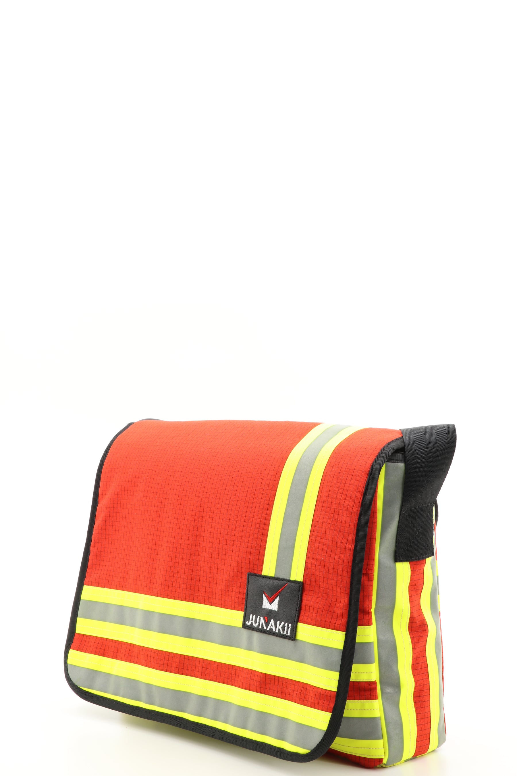 Messenger Tasche rot aus upgecycelter Feuerwehrkleidung 38x29x8,5cm