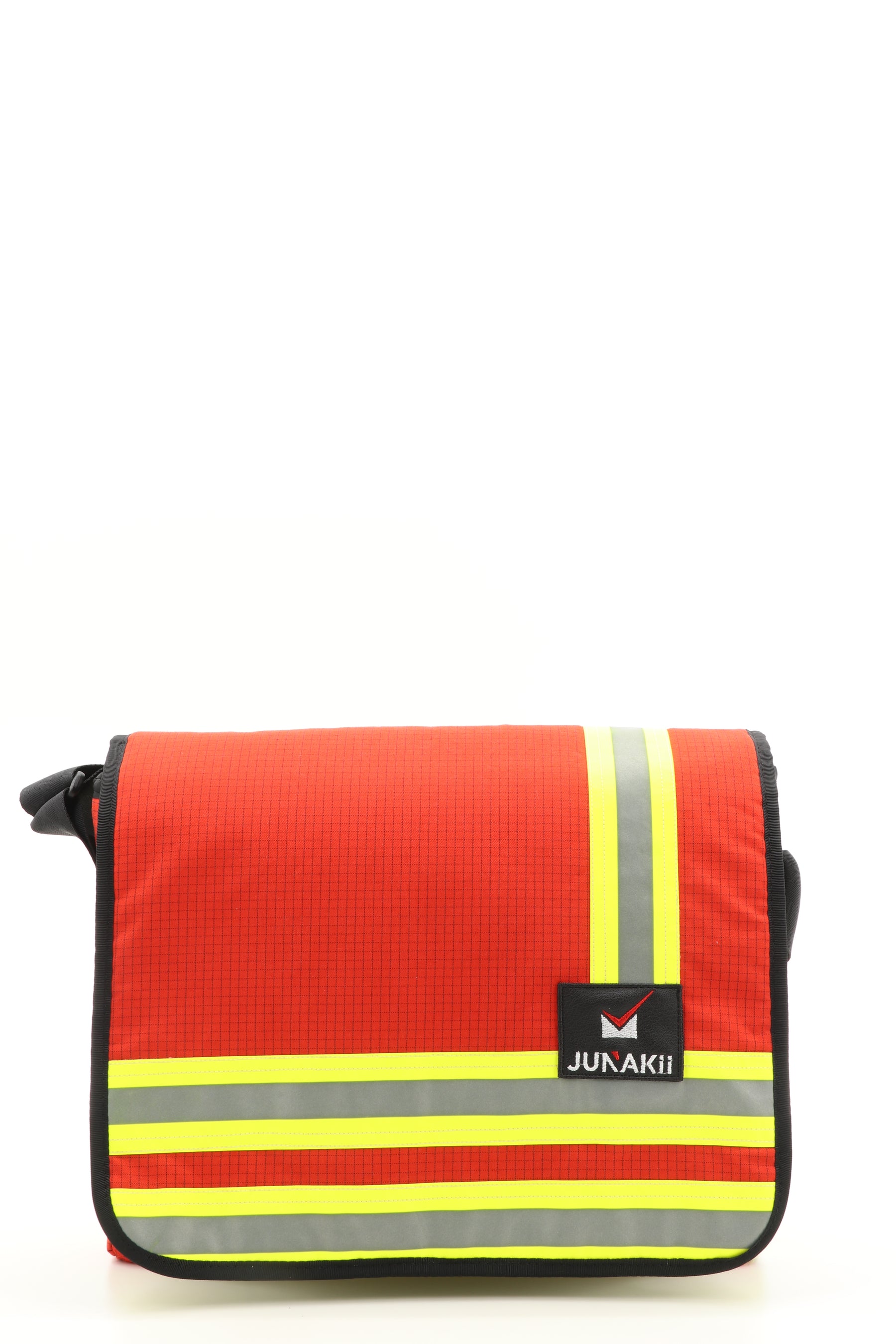 Messenger Tasche rot aus upgecycelter Feuerwehrkleidung 38x29x8,5cm