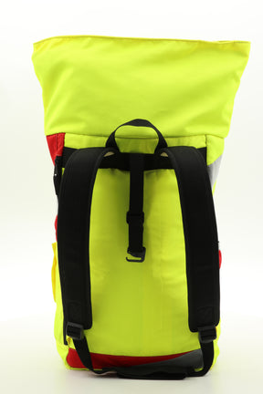 Rolltop backpack - made from rescue service clothing