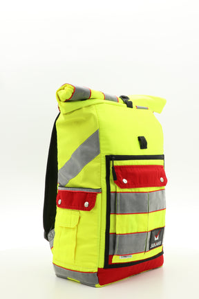 Rolltop backpack - made from rescue service clothing