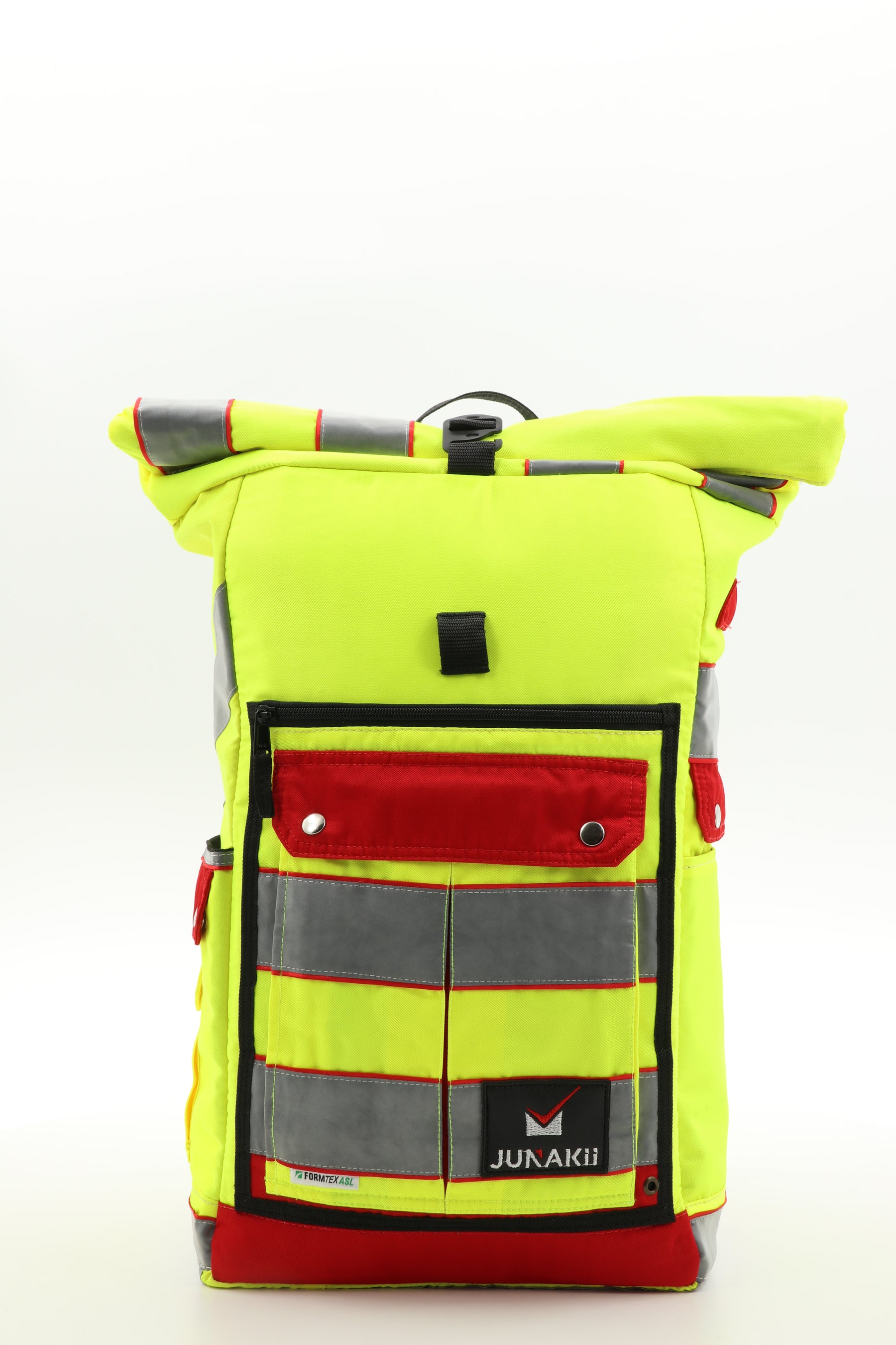Rolltop backpack - made from rescue service clothing