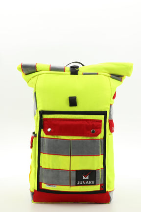 Rolltop backpack - made from rescue service clothing