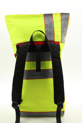 Rolltop backpack - made from rescue service clothing