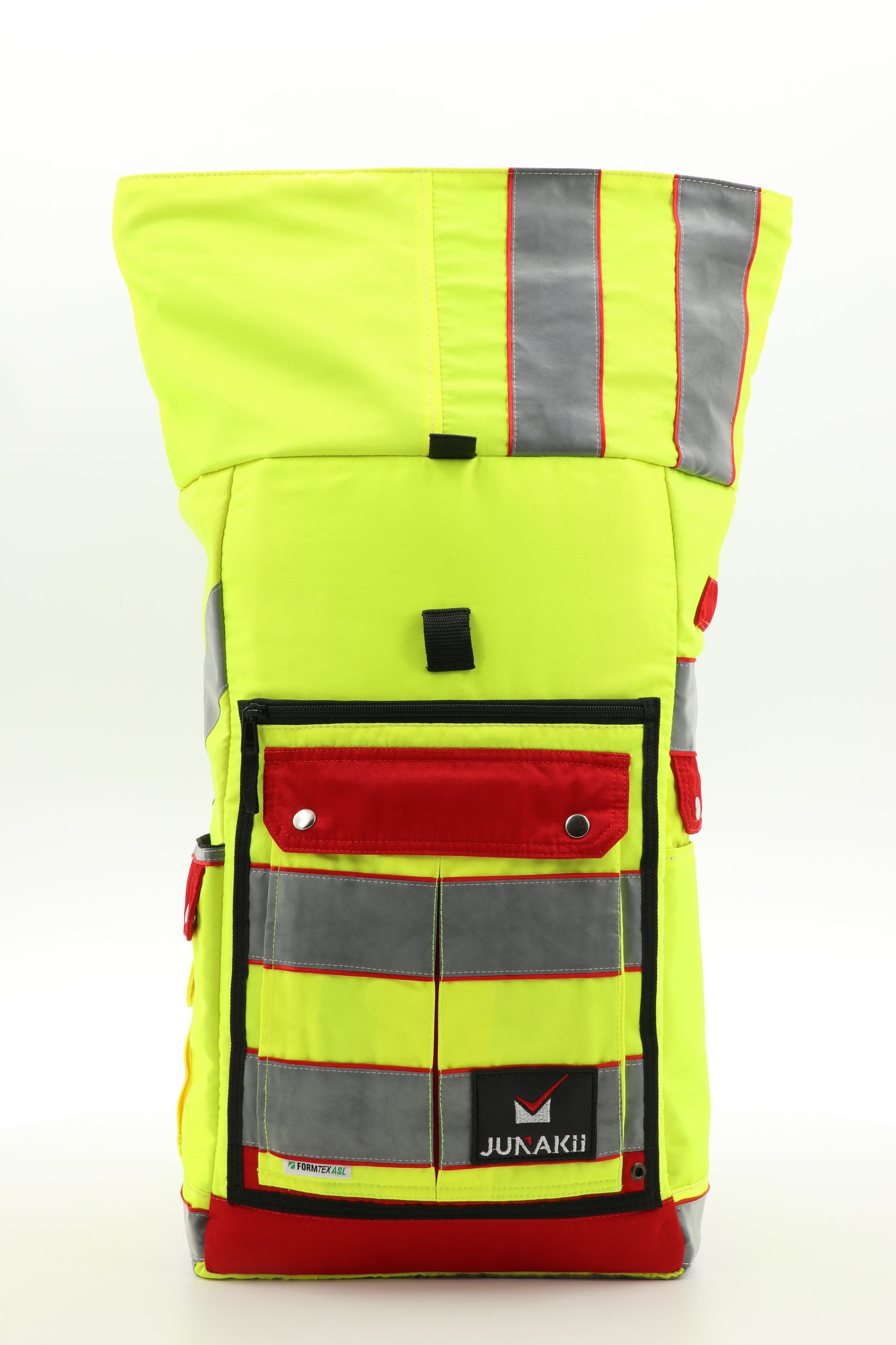 Rolltop backpack - made from rescue service clothing