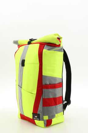 Rolltop backpack - made from rescue service clothing