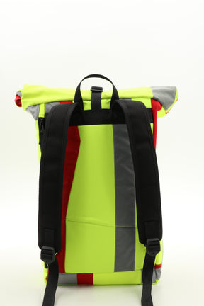 Rolltop backpack - made from rescue service clothing