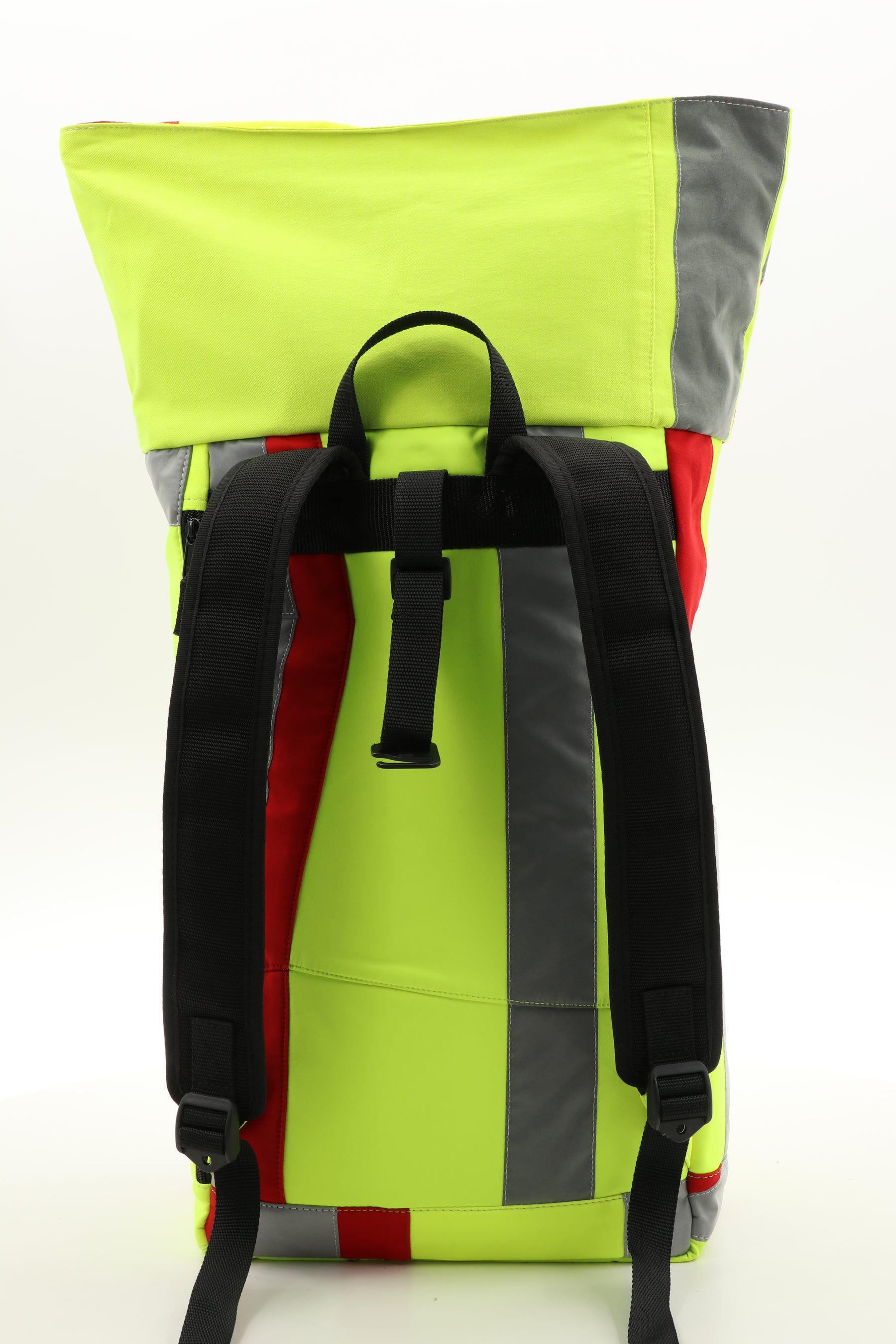 Rolltop backpack - made from rescue service clothing
