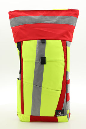 Rolltop backpack - made from rescue service clothing