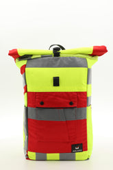 Rolltop backpack - made from rescue service clothing