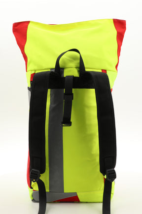 Rolltop backpack - made from rescue service clothing