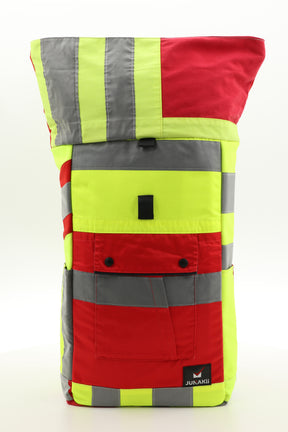 Rolltop backpack - made from rescue service clothing